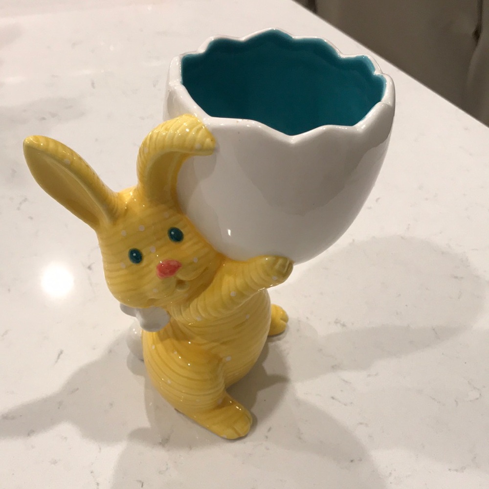 Dept 56  Easter Bunny Egg holder/vase